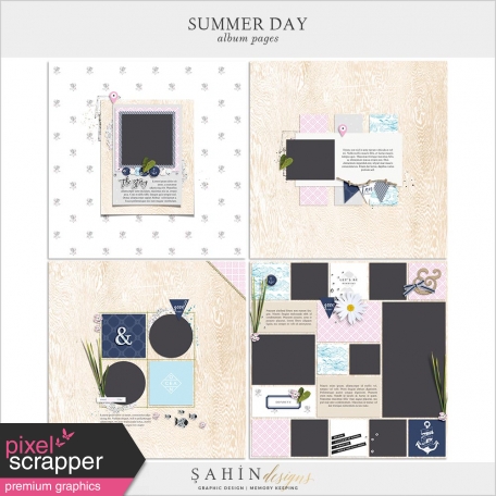 Summer Day Album Pages - PNG