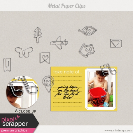 Metal Paper Clips Kit