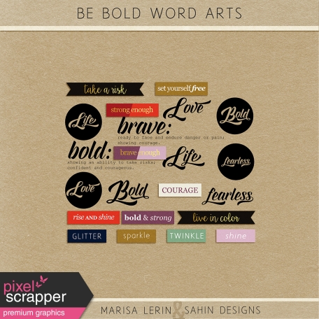 Be Bold Word Arts