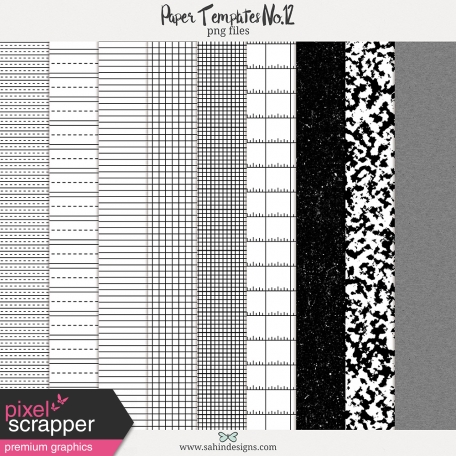 Paper Templates No.12 - PNGs