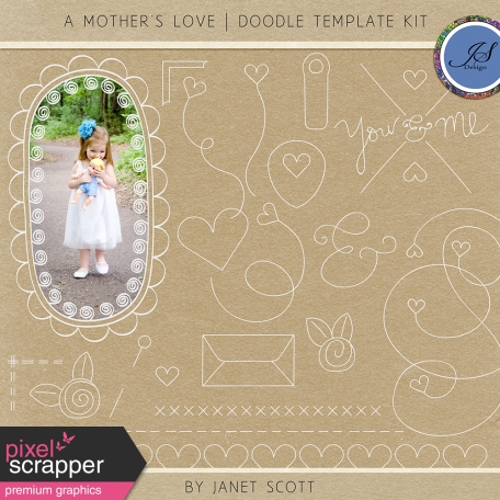 A Mother's Love - Doodle Template Kit