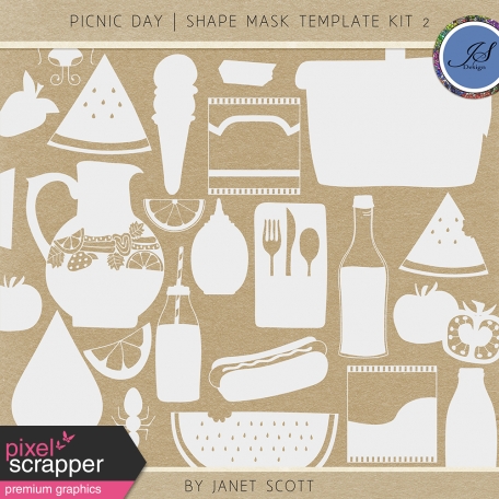 Picnic Day - Shape Mask Template Kit 2