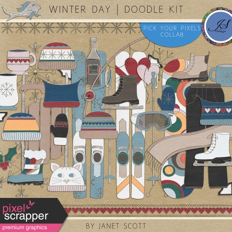Winter Day - Doodle Kit