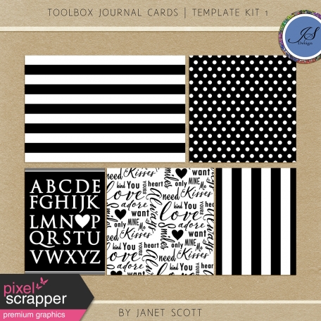 Toolbox Journal Cards - Template Kit 1