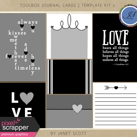 Toolbox Journal Cards - Template Kit 2