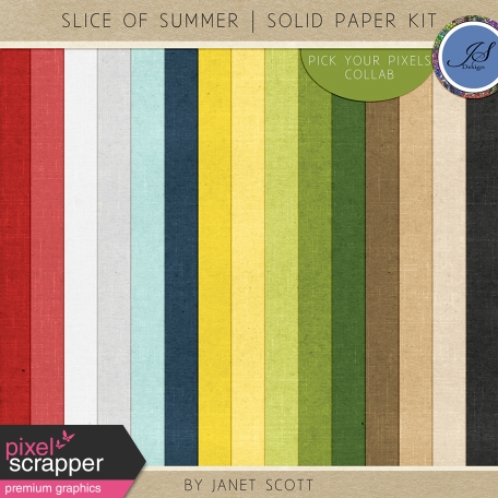 Slice of Summer - Solid Paper Kit