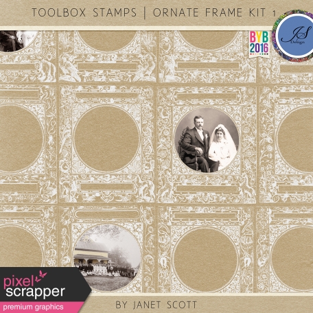 Toolbox Stamps - Ornate Frame Kit 1