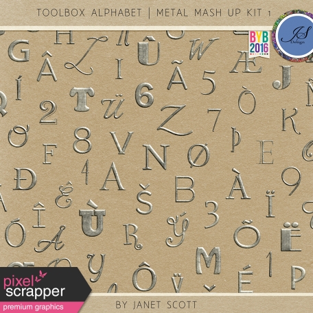 Toolbox Alphabet - Metal Mash Up Kit 1