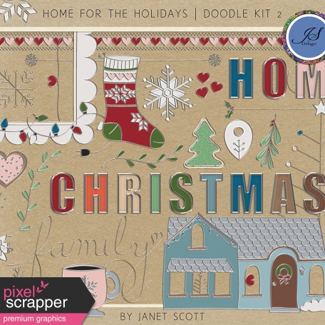 Home for the Holidays - Doodle Kit 2