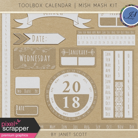 Toolbox Calendar 4 - Mish Mash Kit