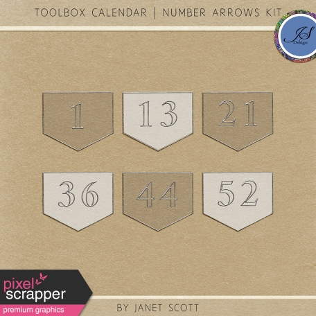 Toolbox Calendar - Number Arrows Kit
