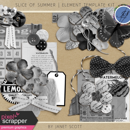 Slice of Summer - Element Template Kit