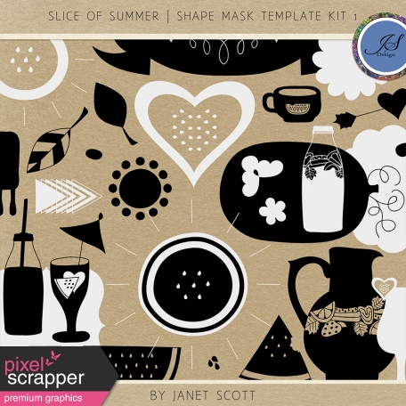 Slice of Summer - Shape Mask Template Kit 1