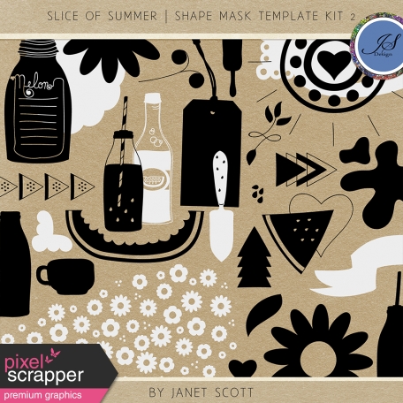 Slice of Summer - Shape Mask Template Kit 2