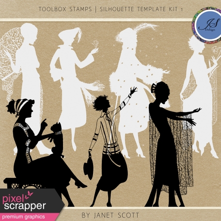 Toolbox Stamps - Silhouette Template Kit 1