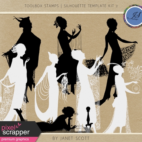 Toolbox Stamps - Silhouette Template Kit 2