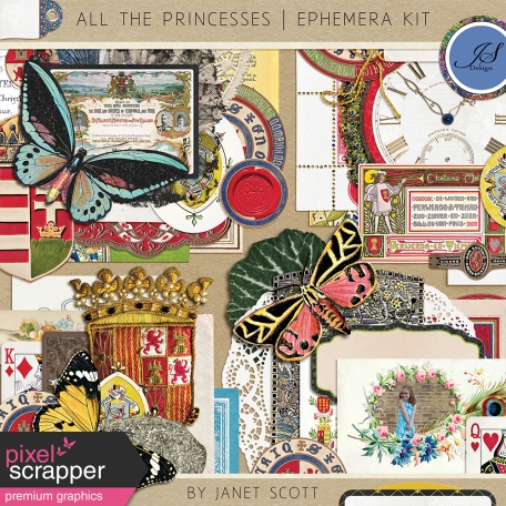 All the Princesses - Ephemera Kit