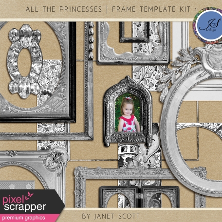 All the Princesses - Frame Template Kit 1