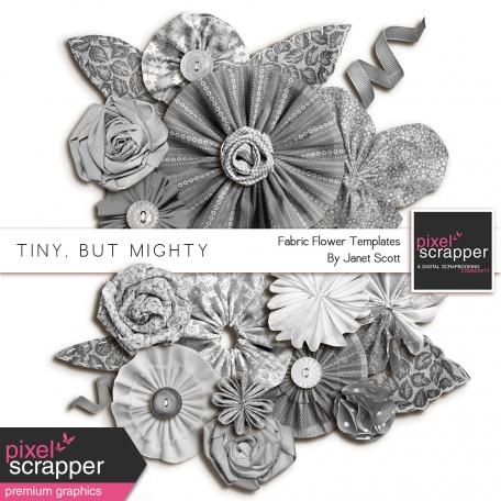 Tiny, But Mighty - Fabric Flower Templates Kit