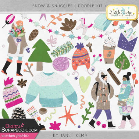 Snow & Snuggles - Doodle Kit 2
