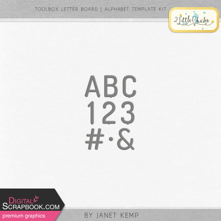 Toolbox Letter Board - Alphabet Template Kit