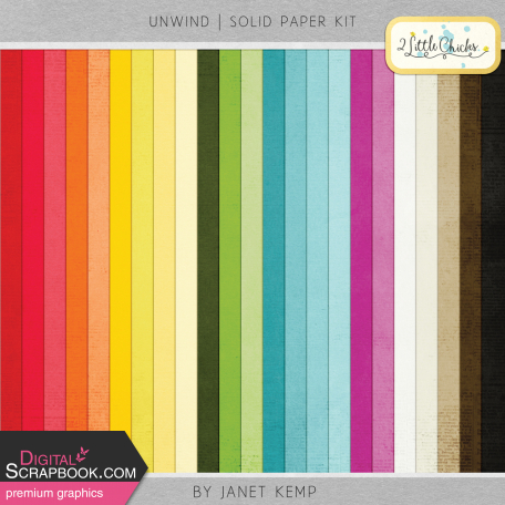 Unwind - Solid Paper Kit