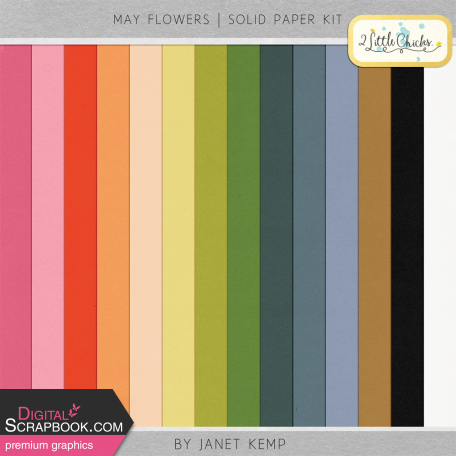 May Flowers - Solid Paper Kit