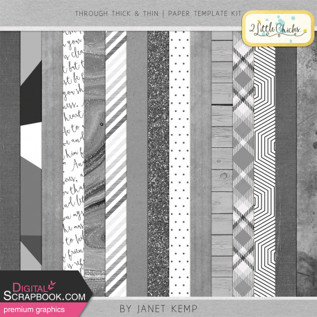 Through Thick & Thin - Paper Template Kit