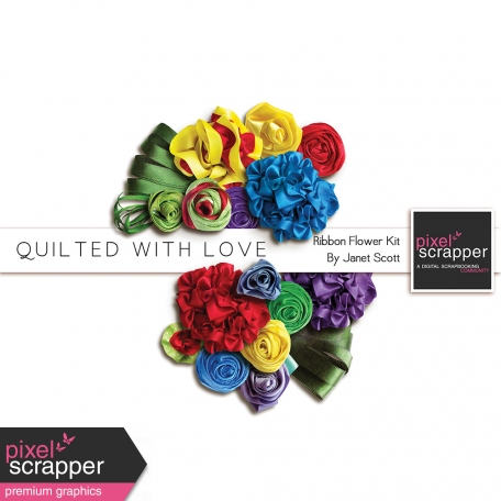 Quilted With Love - Ribbon Flower Kit