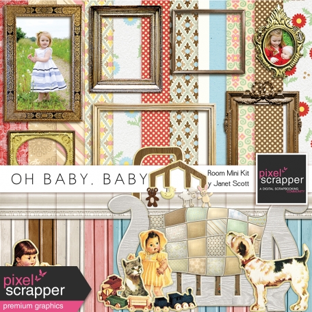 Oh Baby, Baby - Bedroom Papers and Elements Kit