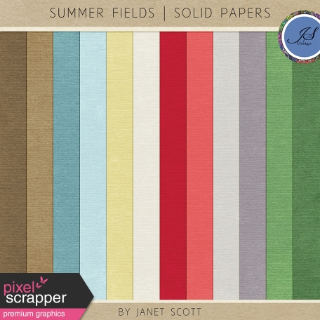 Summer Fields - Solid Paper Kit