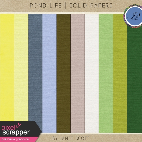 Pond Life - Solid Paper Kit