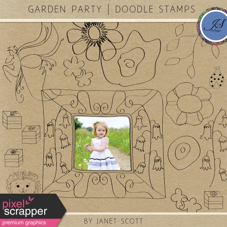 Garden Party - Doodle Template Kit