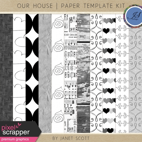 Our House - Paper Template Kit