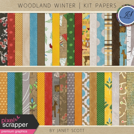 Woodland Winter - Paper Kit