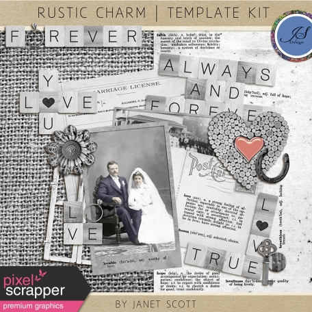 Rustic Charm - Template Kit