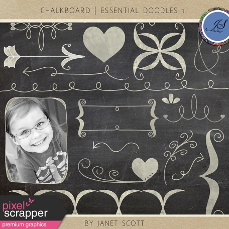 Chalkboard Essentials Doodle Kit 1