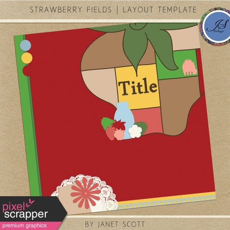 Strawberry Fields - Layout Template Kit