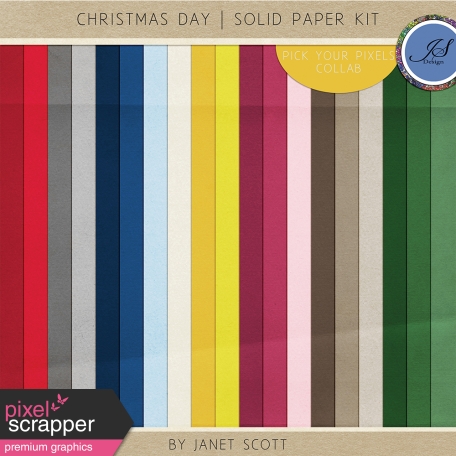 Christmas Day - Solid Paper Kit