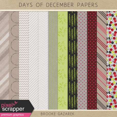 Days of December Papers Kit