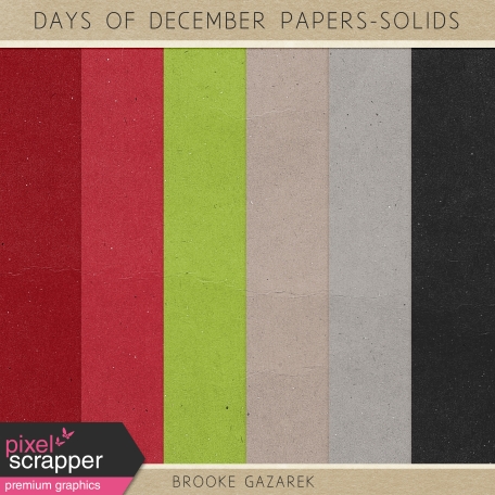 Days of December Paper Solids Kit
