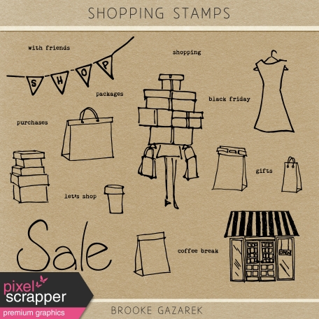 Shopping Stamps Kit