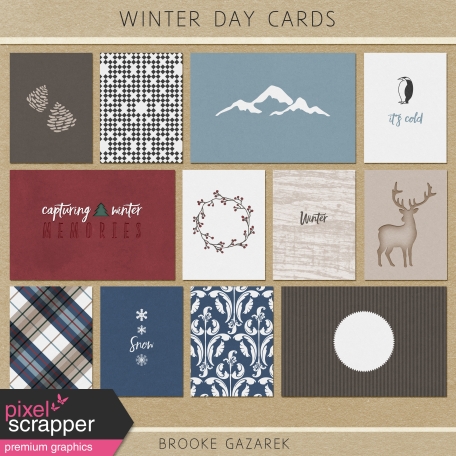 Winter Day Cards Kit