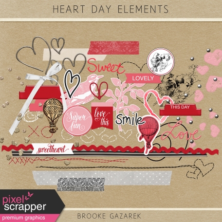 Heart Day Elements