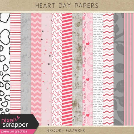 Heart Day Papers Kit