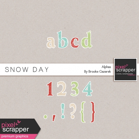 Snow Day Alphas Kit