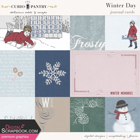 Winter Day Journal Cards