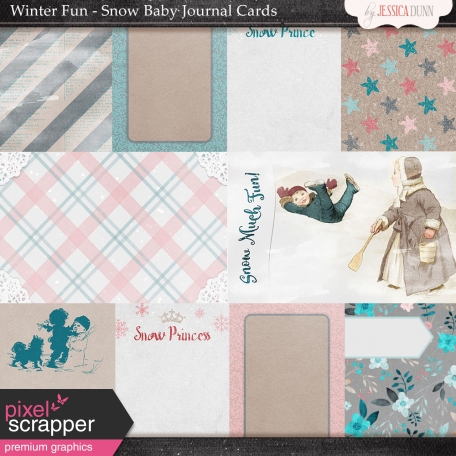 Winter Fun - Snow Baby Journal Cards
