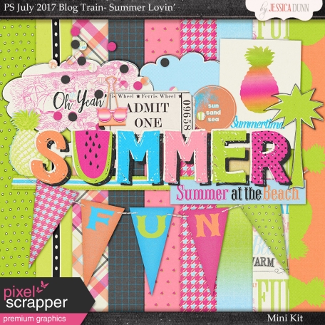 Summer Lovin' July 2017 Blog Train Mini Kit