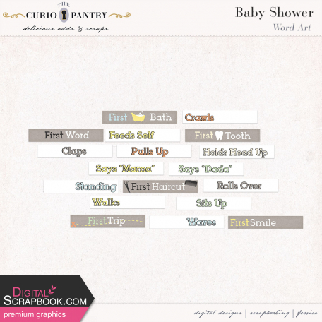 Baby Shower Word Art